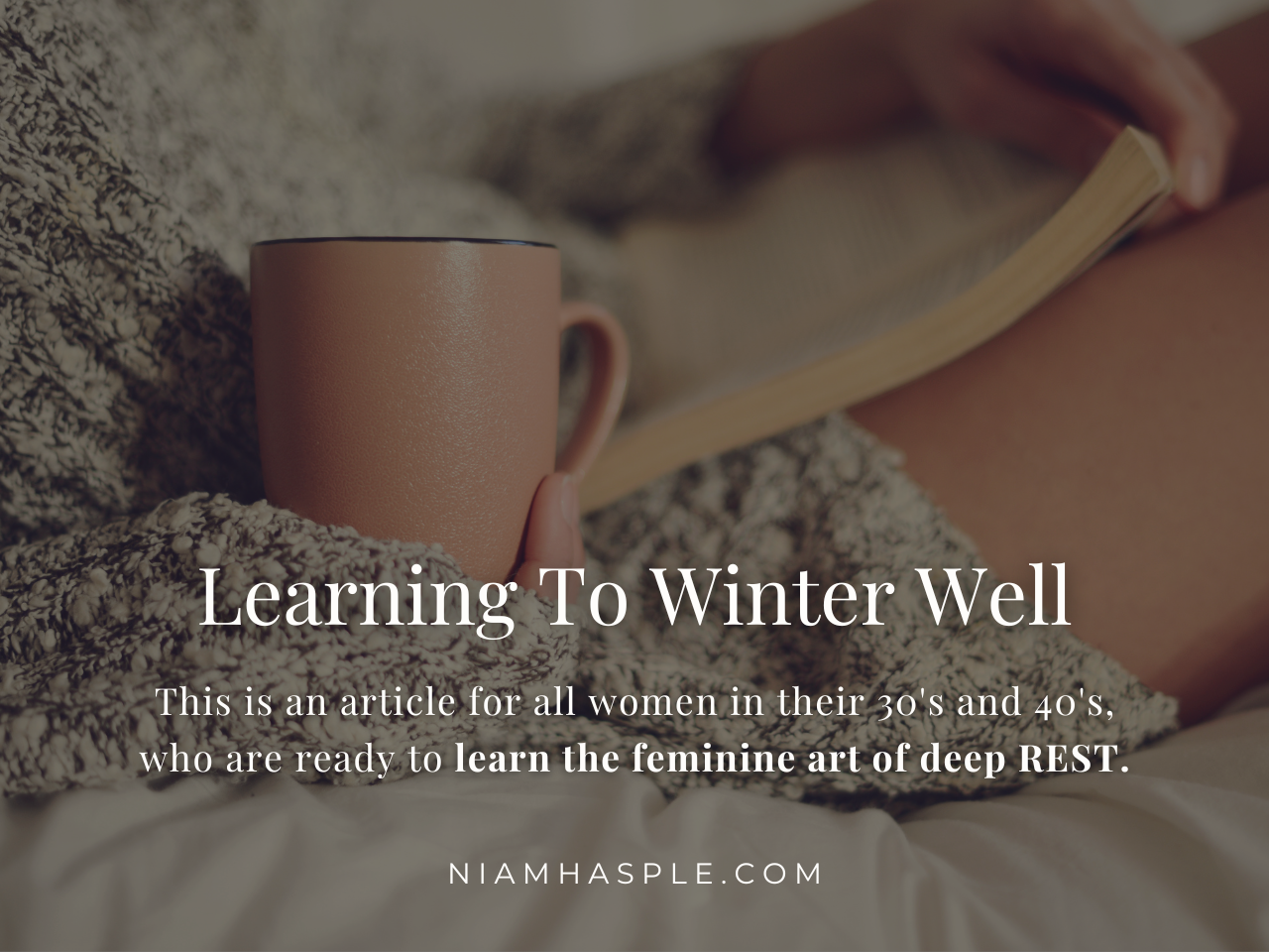 Woman resting. Learning To Winter Well.